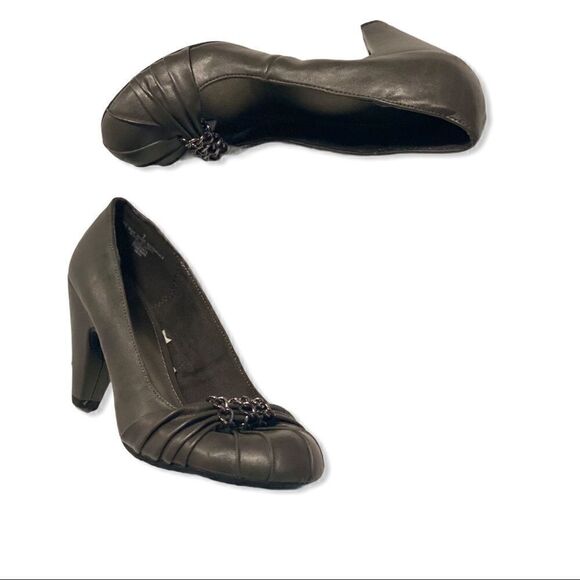 TargetāMeronaāGrayĀ 3"āHeelsāsizeā7 - Picture 2 of 7